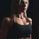 Lesbian Fitness Freak with Sporty Body in Boone